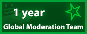 Has been part of the Global Moderation Team for over 1 year